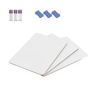 1. 1/3/6 petits tableaux blancs double face avec gomme et marqueurs, tableau de message portable pour salle de classe, tableau blanc double face à la maison