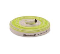 Ø 1 1/4" - 32 mm, 50 m - Tuyau plat | Tuyau de chantier | Tuyau industriel | Caoutchouc synthétique, blanc avec vert, 10 bar, -20 °C à +60 °