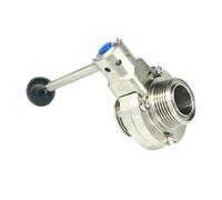 1-1/4" 32mm 304 Stainless Steel SMS-Type Thread Union Connection Valve Brew Beer Dairy Product