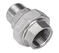 1-1/4" BSPT Female-Male Socket Union Coupler 304 Stainless Steel Pipe Fitting Connector