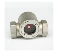 1-1/4" Female SS304 Stainless Steel Window Sight Flow Indicator With Impeller