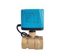 1-1/4" Motorized Ball Valve 2 Wire Female Thread 8 N·m Big Torque Brass DN32 Electric Ball Valve 12V 24V 110V 220V AC/DC(24VDC_NORMALLY CLOSED)
