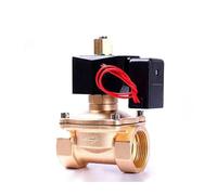 1-1/4" Normally Open Brass Solenoid Valve 24 hours Non Heating 220V 110V 24V 12V Energy-Saving Solenoid Valves For Water/Gas(NPT_24VDC)