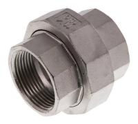 1 1/4'' NPT Acier inoxydable Embout double 3 pièces avec joint conique 16 Bar