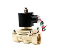 1-1/4 "pouce normalement fermé en laiton Solénoïde 2 4V 12V Agissant direct for l'huile de gaz d'eau,Contrôleur efficace(BSP_24VAC_EPDM-SEAL)