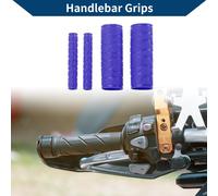 1 1/8" / 29mm 1 1/8" / 29mm Moto Kit de couverture poignées de guidon antidérapant en caoutchouc pour moto scooter vélo ATV bleu 1 kit