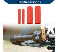 1 1/8" / 29mm 1 1/8" / 29mm Moto Kit de couverture poignées de guidon antidérapantes en caoutchouc pour moto scooter vélo ATV rouge 1 jeu