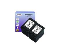 1+1 Cartouches compatibles avec HP OfficeJet 7210v, 7210xi, 7213, 7215, 7218, 7300 remplace HP 338 Noire - T3AZUR