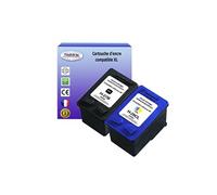 1+1 cartouches compatibles avec HP Psc 1213, 1215, 1216, 1217, 1218 remplace HP 27, HP28 - (Noire+Couleur) -
