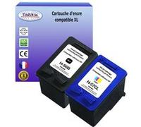 1+1 Cartouches compatibles remplace HP 56 (C6656AE/C6656GE)+ HP 57 (C6657AE/C6657GE) - (Noire+Couleur) - T3AZUR
