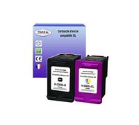 T3AZUR - 1+1 Cartouches d'encre compatibles remplace HP 300 300XL Noir+Couleur pour HP DeskJet F2400, F2420, F2480, F2492, F4200