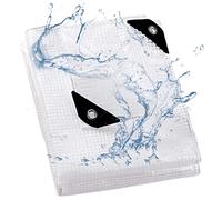 1.1 m x 4 m Bâches (Bricolage) - Bâche armée de Protection 206g/m² - Translucide - Haute résistance, indéchirable et imperméable - Stabilisée aux U.V - Bâche armée Transparente