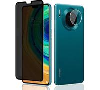 [1 + 1 Piece Tempered Glass Screen Protector For Huawei Mate 30 Anti-Spy Screen Protector + Mate 30 Camera Tempered Glass, 9h Hardness Privacy Screen Protector Film For Huawei Mate 30