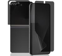 [1 + 1 Pieces] Anti-Spy Screen Protector For Samsung Galaxy Z Flip 7, Anti-Spy Soft Tpu Film And Privacy Tempered Glass Back Screen Protector, Flexible Screen Protector For Galaxy Z Flip 7