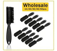 1/10/20/30/40/50 pièces Brosse de coiffage Brosse à barbe professionnelle Brosse de nettoyage de tête d'huile Brosse de sculpture Spécial pour perruques en cheveux naturels (Halloween, costume de fête