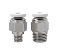 1/10/30 pièces PC4-M6 PC4-01 PC6-01 Connecteur for imprimante 3D, coupleur pneumatique à emboîter, filetage M4 for tube Bowden 1,75 mm, tête d'impression E3D V6(PC6-01,1pcs)