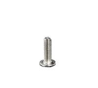 1/10/50/100 pièces M3 M4 M5 M6 304 acier inoxydable tête ronde plate vis à six pans creux inversé meubles grands boulons biseautés longueur = 4mm-120mm(14mm,M6(10pcs))