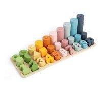 1-10 Counting Board en bois Jaune G