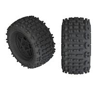 1/10 DBoots Backflip LP avant/arrière 3.8 Pneu prémonté, 17mm Hex, Noir (2): 4S