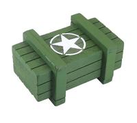 1/10 échelle RC Crawler Aiche de Voiture Boîte Accessoires décoratifs en Bois compatibles avec Les pièces Yikong et Trx6(Green B)