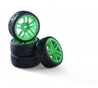 1:10 Jeu de roues à 10 rayons (4) vert