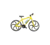 1:10 Mini Modèle De Velo Ouvrable Pliant Mountain Bicycle Bend Racing Jouets En Alliage, Jaune