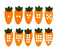 1-10 Montessori Jouet Éducatif Non-Tissé Enfants Puzzle À La Main Bricolage Jouet Créatif Maternelle Carotte Match Enseignement Numérique