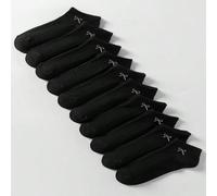 1/10 paire de chaussettes noires avec nœud, style japonais minimaliste et élégant de clown décontracté, confortable et respirant, convient aux vêtements de sport 36-39,40-43,33-36,1 paire de pack d'es