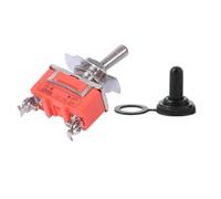 1/10 pièces E-TEN1021 15A 250V SPST 2 bornes ON OFF interrupteur à bascule avec capuchon étanche(Switch w Cap,Quantity 10PCS)