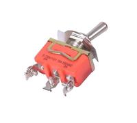 1/10 Pièces E-TEN1121 Mini Interrupteur à bascule ON-ON 3 broches 15A 250V AC Orange(Switch,1 PCS)