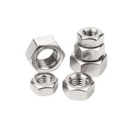 1-10 pièces livraison gratuite métrique filetage à gauche écrou hexagonal M3 ~ M20 304 en acier inoxydable filetage inversé écrous hexagonaux hexagonaux écrous à dents gauche(M10 (5pcs))