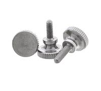 1-10 pièces M2/M2.5/M3/M4/M5/M6/M8 vis à tête moletée en acier inoxydable, vis de verrouillage de mur-rideau à serrer à la main, M4x25mm(5pcs)
