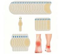 1/10 pièces Pansements pour ampoules, pansements hydrogel invisibles pour ampoules, patchs de soins de la peau anti-friction pour les talons, convient pour le camping, la course, les voyages, les vaca