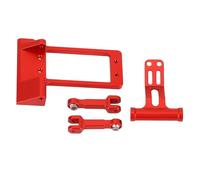 1/10 RC Servo Mount, Simulation Rustproofing RC Servo Mont Hydraulic Diree TID ALLIAM ALLIAM Installation Facile pour SCX10 III AR45P (Rouge)
