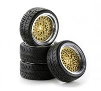 1:10 Roues SC Classic Style ch/gold (4)