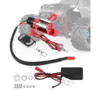 1:10 Treuil De Voiture Rc,Échelle Crawler Voiture Treuil Télécommandés Remorque Modèles En Métal Véhicule Sans Fil Accessoires Contrôleur Et Récepteur Pour Scx10 D90 1/10 Rc Voiture À Chenille