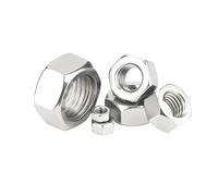 1/100 pièces 304 316 En Acier inoxydable DIN934 Écrou Hexagonal M1 .2 .4 .6 M2 .5 M3 M4 M5 M6 M8 M10 M12 M16 M20 M24(316 stainless steel,100pcs M3)