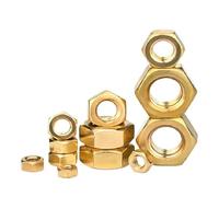 1~100 pièces DIN934 écrou hexagonal en laiton bouchon à vis en cuivre for boulon M1.4-M24(M1.6-30Pcs)