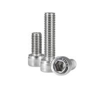 1-100 pièces M1.4/M1.6/M2/M2.5/M3/M4/M5/M6/M8/M10/M12/M14/M16 acier inoxydable 304 vis à tête cylindrique et douille hexagonale, M1.6x8mm
