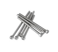 1-100 pièces M1.4/M1.6/M2/M2.5/M3/M4/M5/M6/M8/M10/M12/M14/M16 acier inoxydable 304 vis allongée à tête cylindrique, douille hexagonale et filet complet, M5x20mm