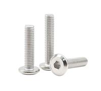 1-100 Pièces M1.6-M12 Vis à meubles à tête plate chanfreinée hexagonale creuse, M8x70mm(5 pièces)