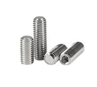 1-100 pièces M1.6/M2/M2.5/M3/M4/M5/M6/M8/M10/M12/M16 acier inoxydable 304 vis de réglage à douille hexagonale et extrémité plate, M10x45mm