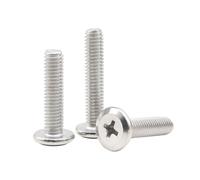 1-100 Pièces M2-M10 Vis à meubles à tête plate chanfreinée en acier inoxydable, M2x5mm(100 pièces)