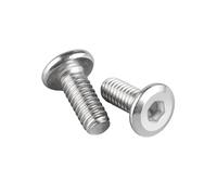 1-100 pièces M2/M2.5/M3/M4/M5/M6/M8/M10/M12 acier inoxydable 304 vis de meuble à douille hexagonale et tête chanfrée, M4x8mm