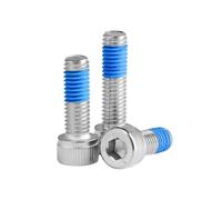 1-100 pièces M2/M2.5/M3/M4/M5/M6/M8/M10/M12/M14/M16 acier inoxydable 304 vis à tête cylindrique et douille hexagonale avec colle anti-dérapante, M10x90mm