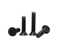 1-100pcs M1.6/M2/M2.5/M3/M4/M5/M6/M8/M10/M12 Vis à tête enfichée à six pans creux en acier au carbone haute résistance, M4x50mm