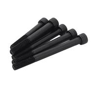 1/10pc M3 M4 M5 M6 M8 noir grade 12,9 acier allongé long Allen hexagonal capuchon hexagonal tête vis demi-filetage L = 30-300 mm (70 mm, M5 10 pièces)