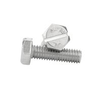 1-10pcs M4/M5/M6/M8/M10/M12 Vis machine à tête hexagonale à fente en acier inoxydable, M5x8mm