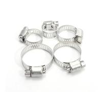 1/10Pcs Stainless Steel Strengthens The Clamp Hose Clamp Circular Air Water Pipe Fuel Hose Clips of Water Pipe Fasteners Clamps(3PCS-16-25mm)