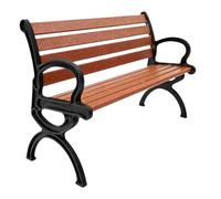 1:12 Banc de parc miniature pour maison de - Banc de jardin réaliste en impression 3D - Mini meubles pour jardins féériques et micro-paysages - 9,3 cm - Accessoires de décoration pour
